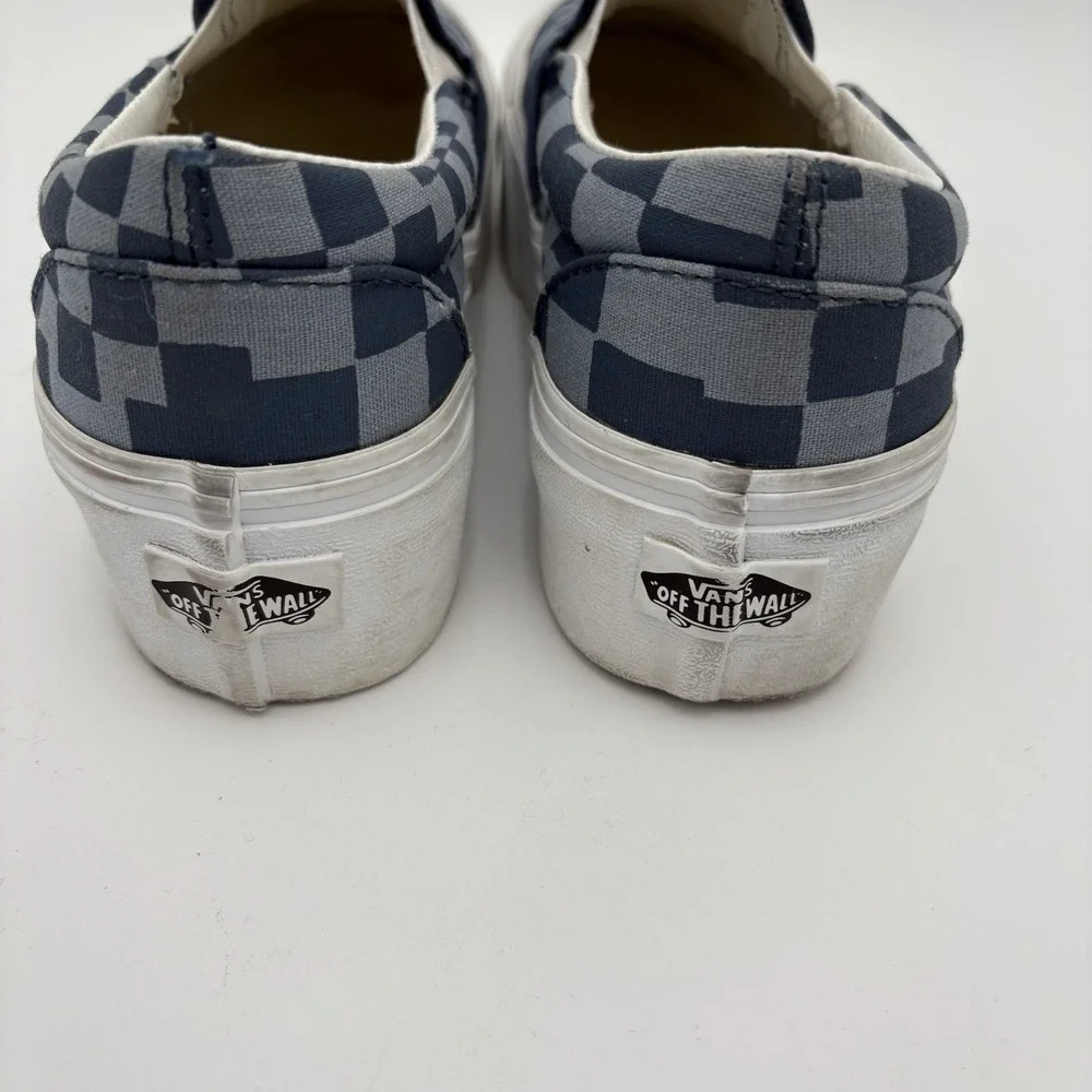 Vans WMNS Gray Blue Checkered Platform‎